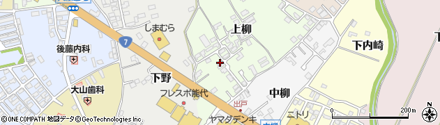 秋田県能代市上柳9周辺の地図