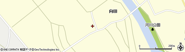 秋田県大館市比内町独鈷向田16周辺の地図