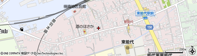 秋田県能代市機織轌ノ目周辺の地図