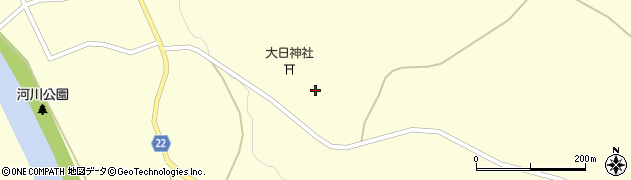 秋田県大館市比内町独鈷（大日堂前）周辺の地図
