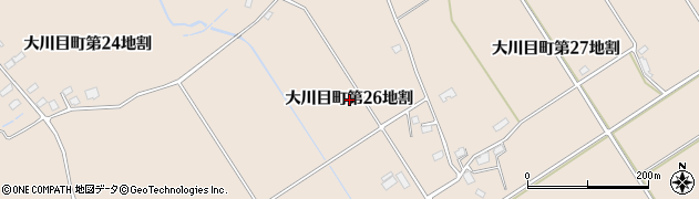 岩手県久慈市大川目町（第２６地割）周辺の地図