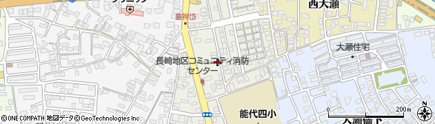 秋田県能代市藤山周辺の地図