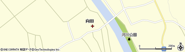 秋田県大館市比内町独鈷向田33周辺の地図