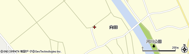 秋田県大館市比内町独鈷向田41周辺の地図
