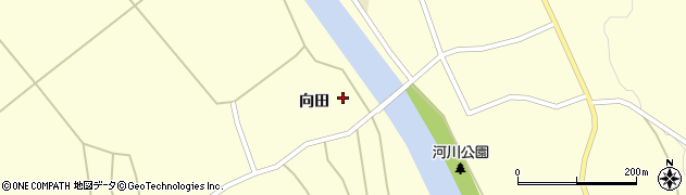 秋田県大館市比内町独鈷向田34周辺の地図