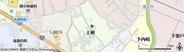 秋田県能代市上柳27周辺の地図