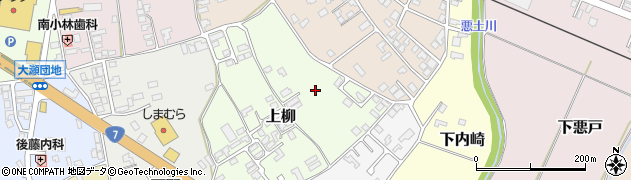 秋田県能代市上柳26-3周辺の地図