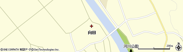 秋田県大館市比内町独鈷向田36周辺の地図
