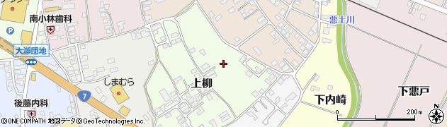 秋田県能代市上柳26周辺の地図