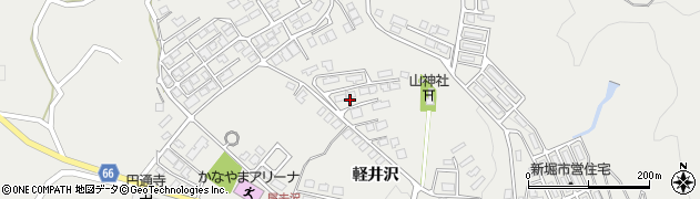 秋田県鹿角市尾去沢（軽井沢）周辺の地図
