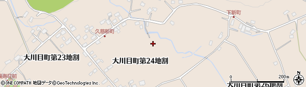 岩手県久慈市大川目町（第２４地割）周辺の地図