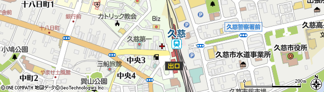 盛岡信用金庫久慈支店周辺の地図