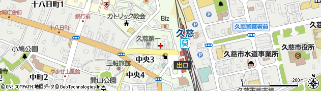 秋田比内や久慈店周辺の地図
