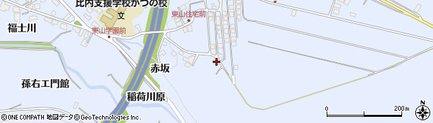 秋田県鹿角市花輪（赤坂）周辺の地図