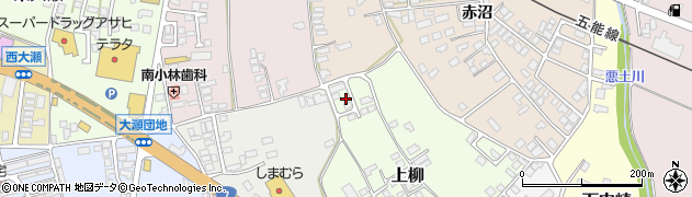 秋田県能代市上柳30周辺の地図