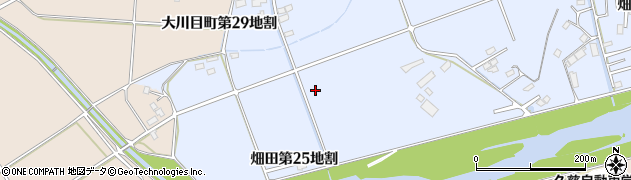 岩手県久慈市畑田第２５地割周辺の地図