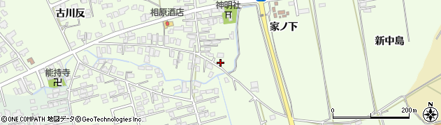 秋田県能代市鰄渕鰄渕72周辺の地図