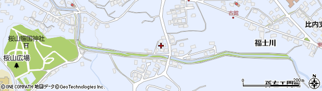 秋田県鹿角市花輪（福士川）周辺の地図