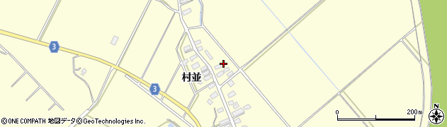 秋田県北秋田市増沢村並26周辺の地図