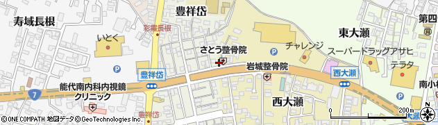 秋田県能代市西大瀬5-6周辺の地図