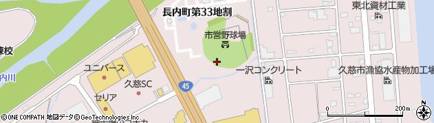 岩手県久慈市長内町（第３３地割）周辺の地図