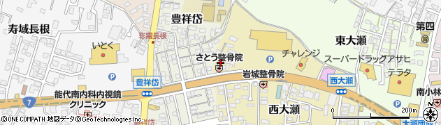 秋田県能代市西大瀬5周辺の地図