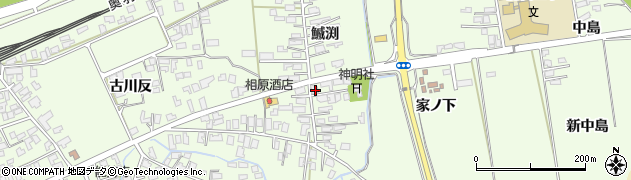 秋田県能代市鰄渕鰄渕56周辺の地図