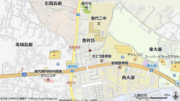 〒016-0854 秋田県能代市豊祥岱の地図