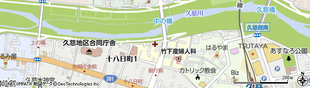 岩手県久慈市中の橋周辺の地図