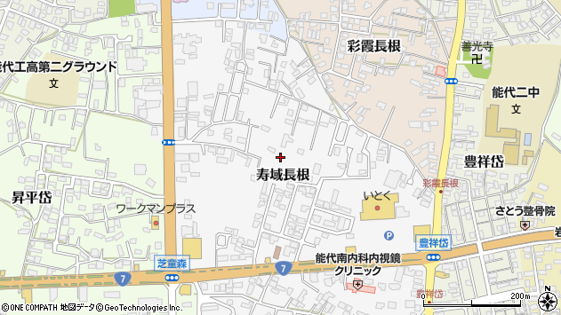 〒016-0862 秋田県能代市寿域長根の地図