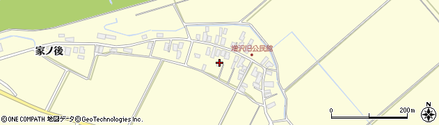 秋田県北秋田市増沢村並88周辺の地図