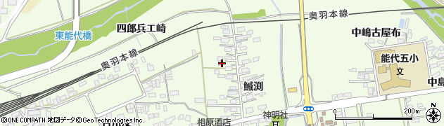 秋田県能代市鰄渕鰄渕29周辺の地図