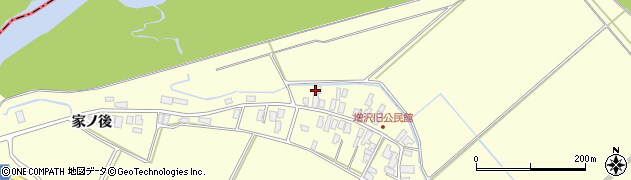 秋田県北秋田市増沢村並56周辺の地図