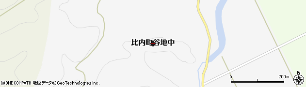 秋田県大館市比内町谷地中周辺の地図