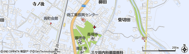 秋田県鹿角市花輪柳田10周辺の地図