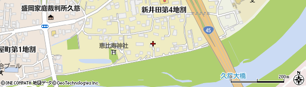 岩手県久慈市新井田（第５地割）周辺の地図