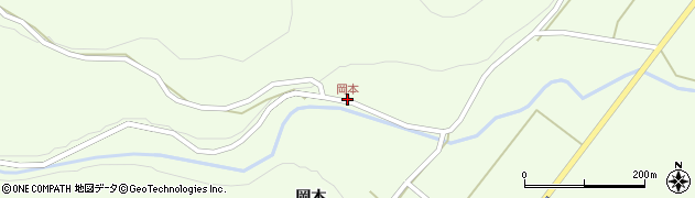 岡本周辺の地図