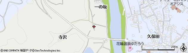 秋田県鹿角市尾去沢（寺沢）周辺の地図