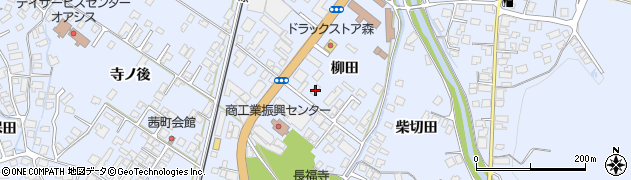 秋田県鹿角市花輪柳田48周辺の地図