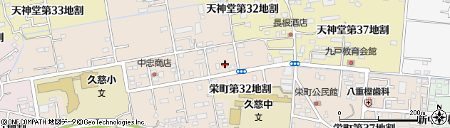岩手県久慈市栄町第３２地割124周辺の地図