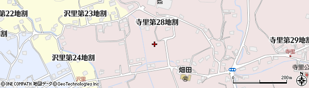 岩手県久慈市寺里第２８地割周辺の地図
