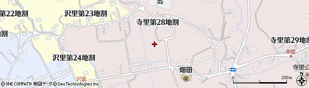 岩手県久慈市寺里（第２８地割）周辺の地図