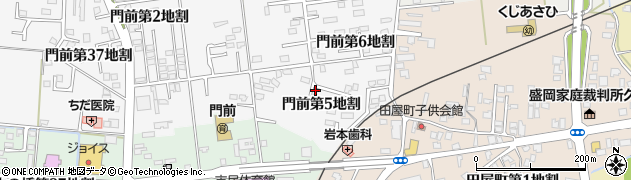 岩手県久慈市門前（第５地割）周辺の地図