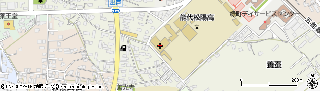 秋田県立能代松陽高等学校周辺の地図