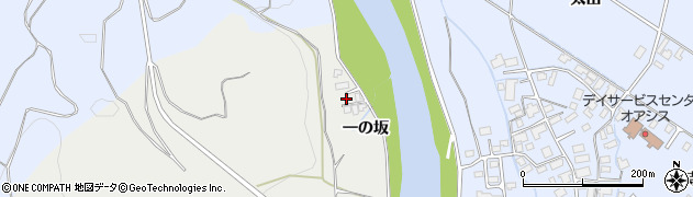 秋田県鹿角市尾去沢一の坂周辺の地図