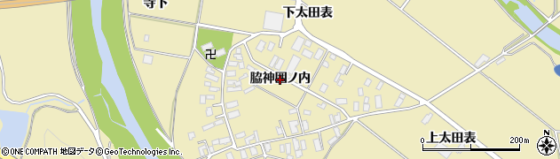 秋田県北秋田市脇神（脇神囲ノ内）周辺の地図