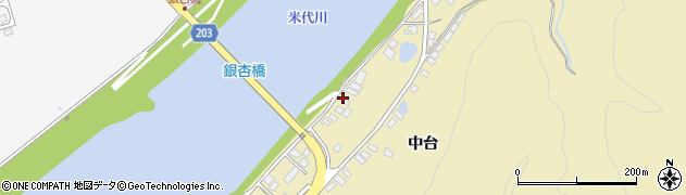 秋田県能代市二ツ井町仁鮒中台49周辺の地図
