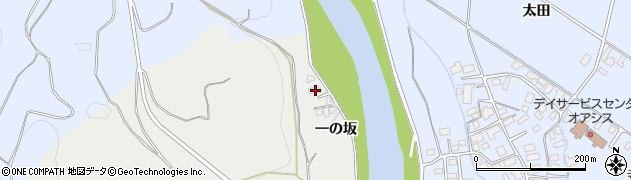 秋田県鹿角市尾去沢一の坂30周辺の地図