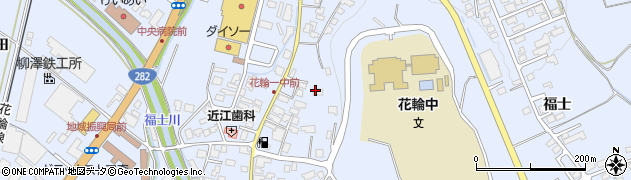 秋田県鹿角市花輪下タ町周辺の地図