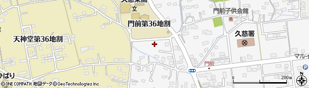 岩手県久慈市門前（第３６地割）周辺の地図